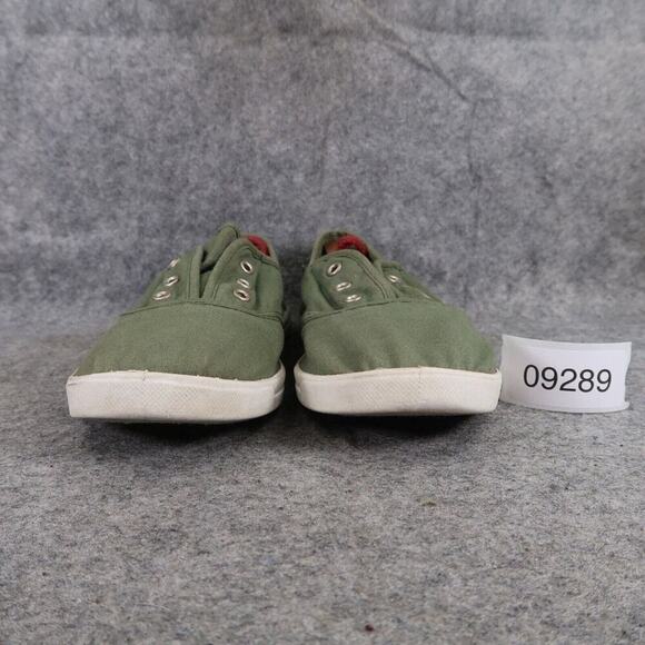 Mossimo Shoes Womens 8 Slip On Sneaker Flats Casual Canvas Green Comfort Active - Picture 3 of 13